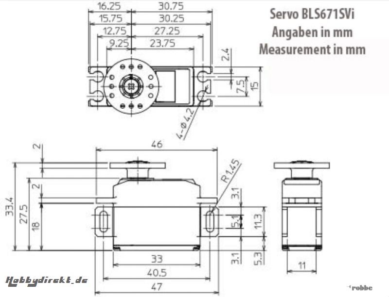 Servo BLS671SVi Futaba F1814 1-F1814