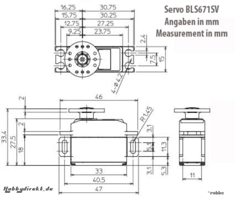 Servo BLS671SV Futaba F1816 1-F1816