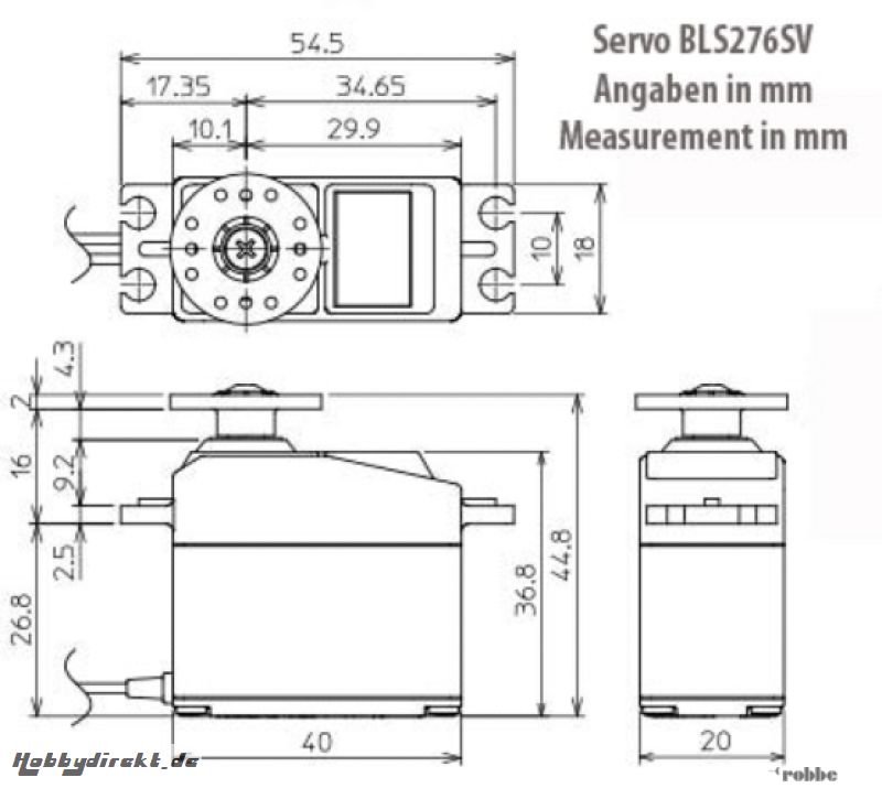 Servo BLS276SV Futaba F1817 1-F1817