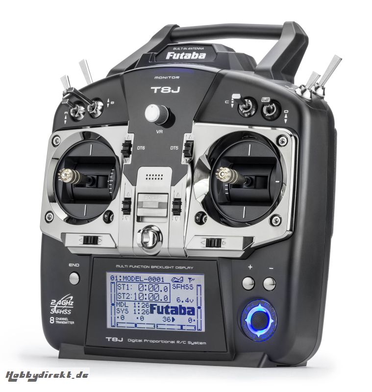 T8J+R2008SB 2,4GHz S-FHSS o. Futaba F4105 1-F4105