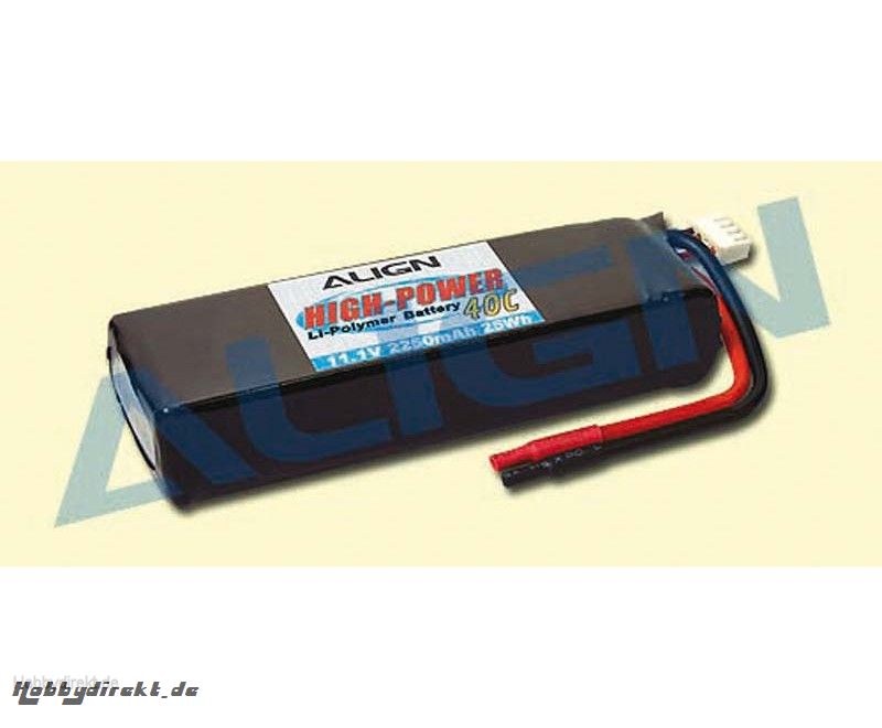 LiPo-Akku 3S1P 11,1V 2250mAh Align Robbe HBP22502 1-HBP22502