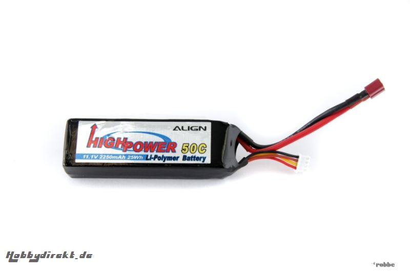 LiPo-Akku 3S1P 11,1V 2250mAh Align Robbe HBP22503 1-HBP22503