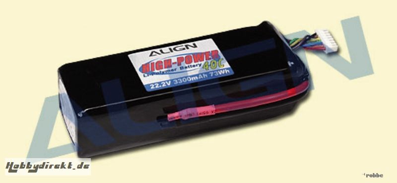 LiPo-Akku 6S1P 22,2V 3300mAh/ Align Robbe HBP33001 1-HBP33001