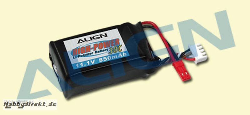 LiPo-Akku 3S1P 11,1V 850mAh3 Align Robbe HBP85001 1-HBP85001