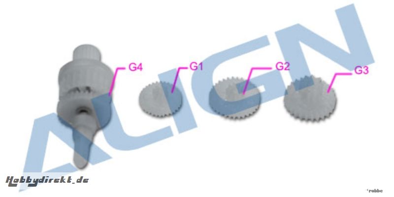 Servogetriebe-Set DS150/155 Align Robbe HSP15001 1-HSP15001