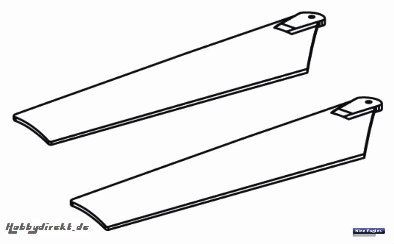 Hauptrotorblätter Solo Pro 12 Robbe NE251409 1-NE251409