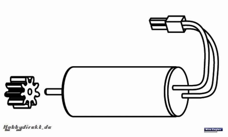 Hauptmotor Solo Pro 127/129 Robbe NE251413 1-NE251413