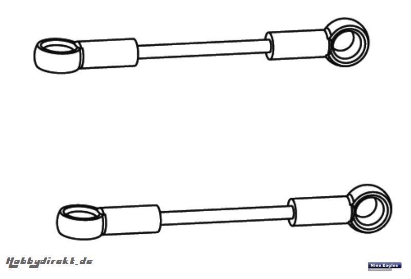 Gestänge-Set 1 Solo Pro 127 Robbe NE251414 1-NE251414