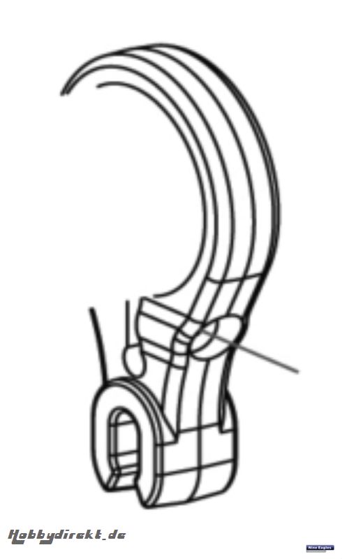 Gestängehalter Heckrotor SP 2 Robbe NE251512 1-NE251512