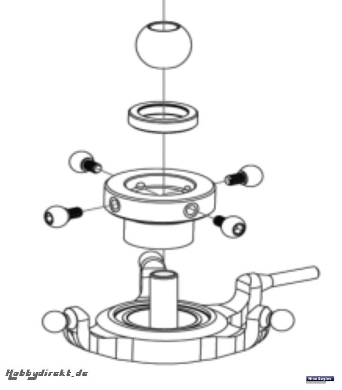 Taumelscheibe Solo Pro 287 Robbe NE251522 1-NE251522