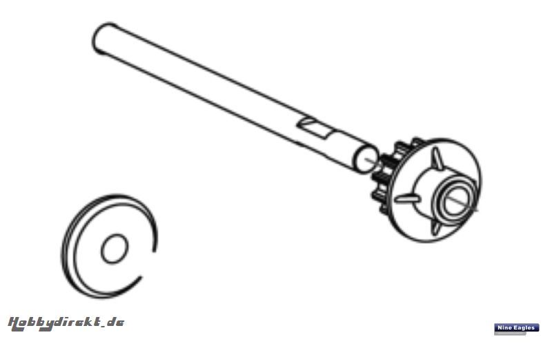 Heckrotorwelle Solo Pro 287 Robbe NE251540 1-NE251540