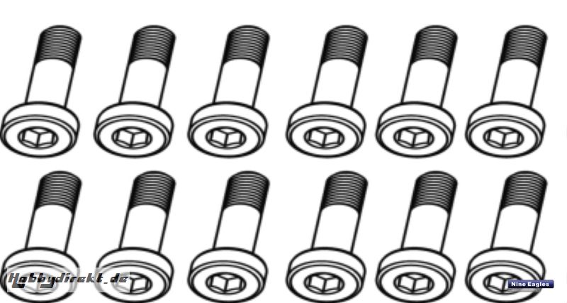 Innen-6kt.-Schraube M2x10 S.P Robbe NE251543 1-NE251543