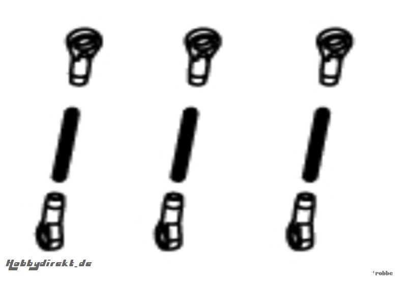 Gestänge-Set 2 Solo Pro 290 Robbe NE251634 1-NE251634