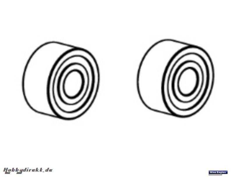 Kugellager-Set Solo Pro 319 Robbe NE251705 1-NE251705