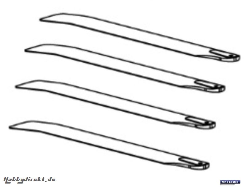 Hauptrotorblätter 4 St. S.Pro Robbe NE251714 1-NE251714