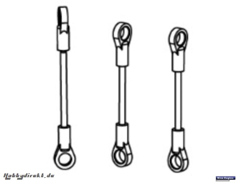 Gestänge-Set Solo Pro 319 Robbe NE251736 1-NE251736