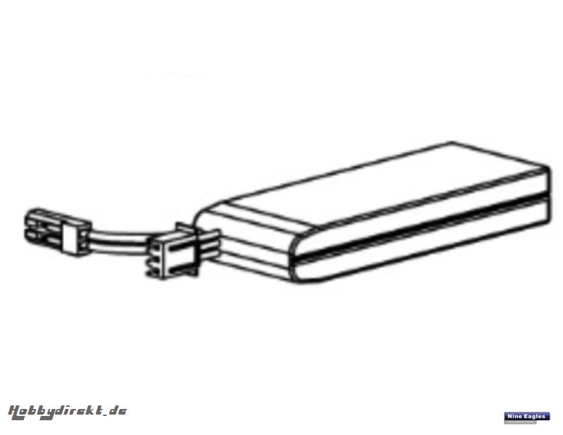 LiPo - Akku 7,4 V 600 mAh Robbe NE251748 1-NE251748