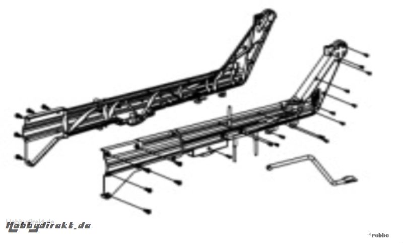 Rumpf Heckausleger Solo Pro 2 Nine Eagles Robbe NE252403 1-NE252403