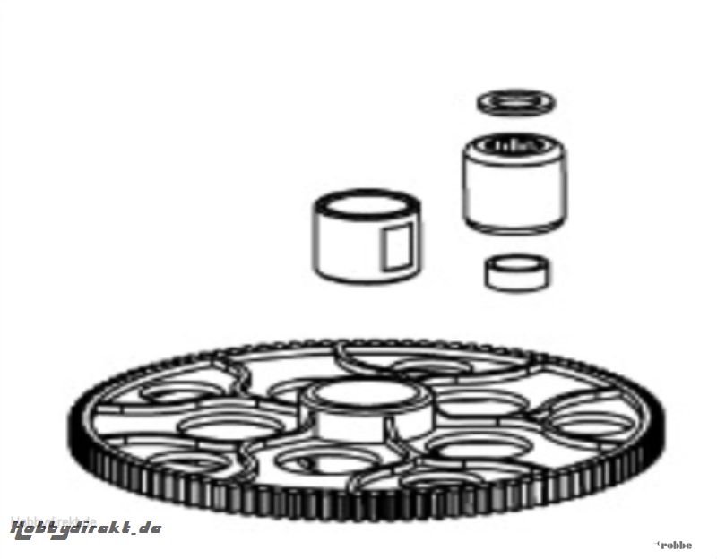 Hauptzahnrad Solo Pro 229 Nine Eagles Robbe NE252415 1-NE252415