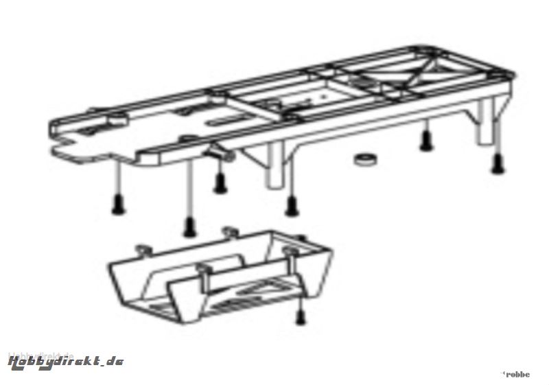 Landegestellhalterung Solo Pr Nine Eagles Robbe NE252416 1-NE252416