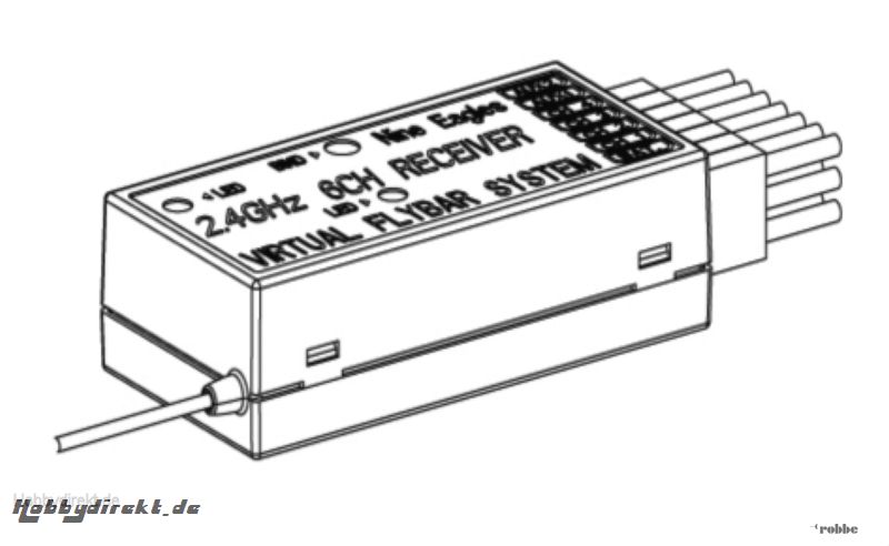 Empfänger Solo Pro 229 Nine Eagles Robbe NE252425 1-NE252425