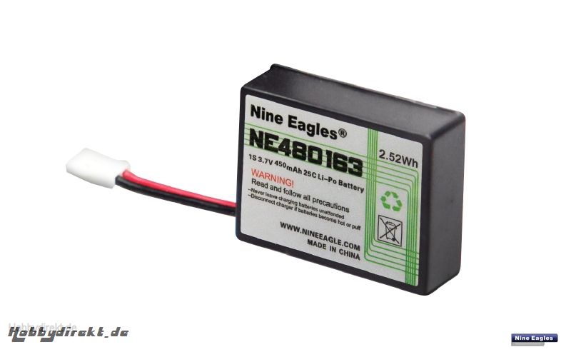 LiPo - Akku 3,7 V 450 mAh Gen Nine Eagles Robbe NE480163 1-NE480163