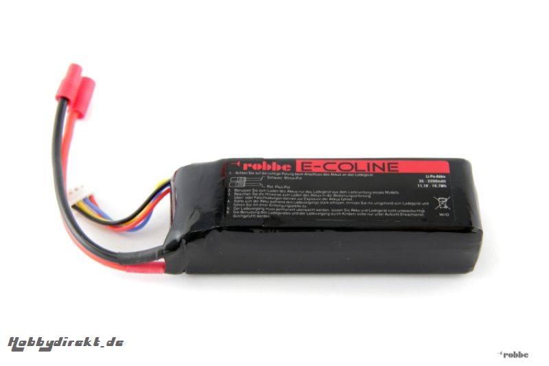 Lipo-Akku 11.1V 2200mAh 25C B Robbe S2541020 1-S2541020