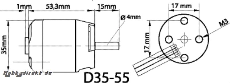 Stevenrohr m. Welle, 285mm Kyosho 94997