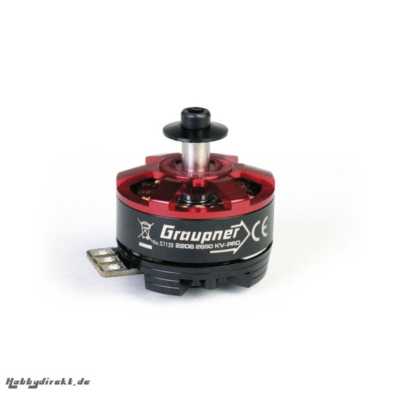 ULTRA PRO 2206 2650 KV brushless Motor mit Rechtsgewinde Graupner S7120