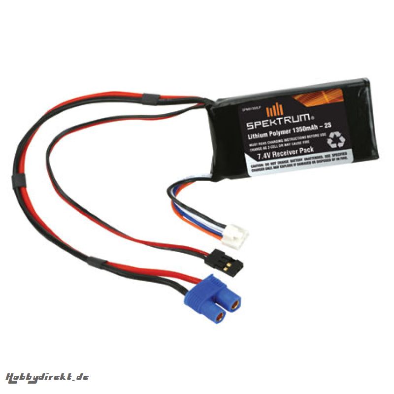 Spektrum 1350mAh Lipo Empfängerpack SPMB1350