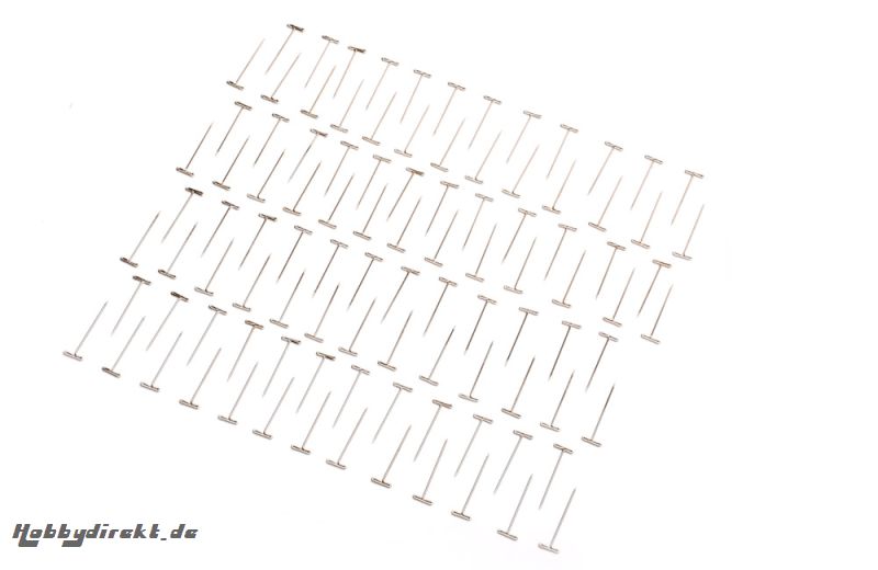 vernickelte T-Pins 0,9 x 32mm (100 Stk) DuBro T-DB253