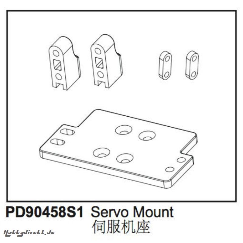 KAISER XS Servo-Halterung Thunder Tiger PD90458S1