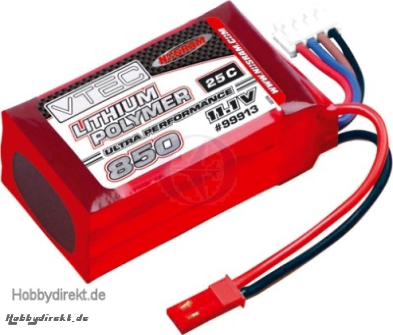 VTEC LiPo 3S1P 850-11,1V 25C Thunder Tiger 02699913