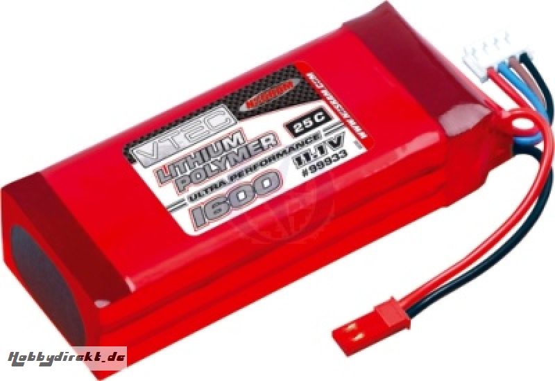 VTEC LiPo 3S1P 1600 11,1V / 25C Thunder Tiger 02699933