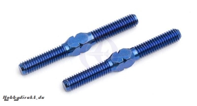 R/L Spurstange, Titan, M3x25,5mm (1.00), Blau (2) Thunder Tiger 0301409