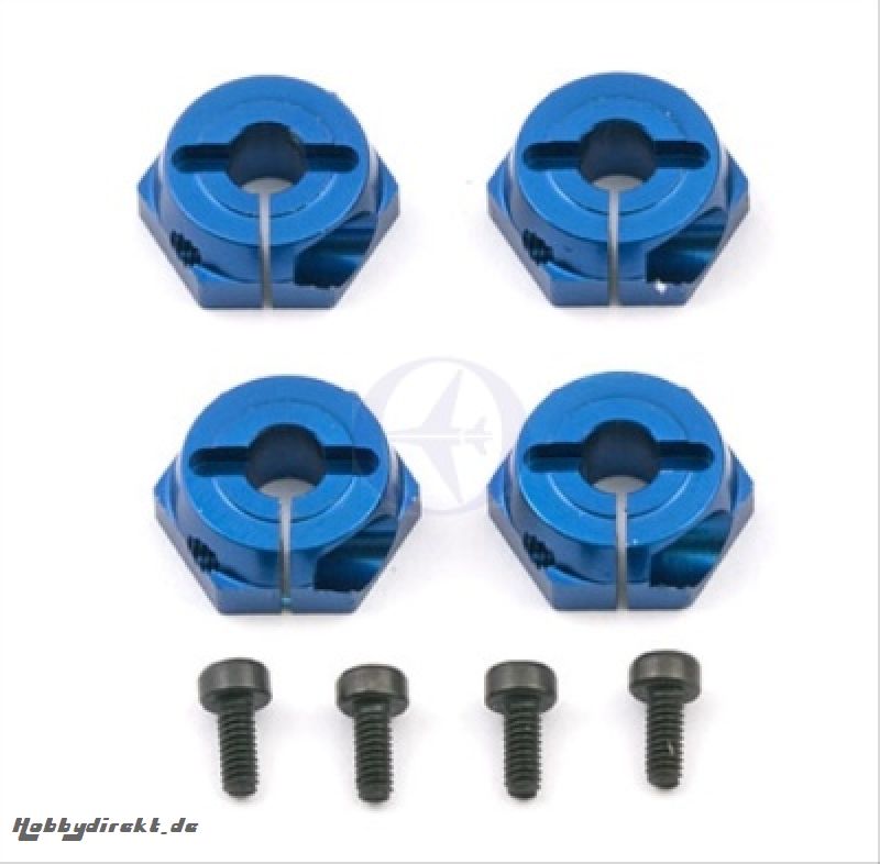 Radmitnehmer 12mm Sechskant, Alu, Blau, TC5/TC6 Serien (4) Thunder Tiger 03031234