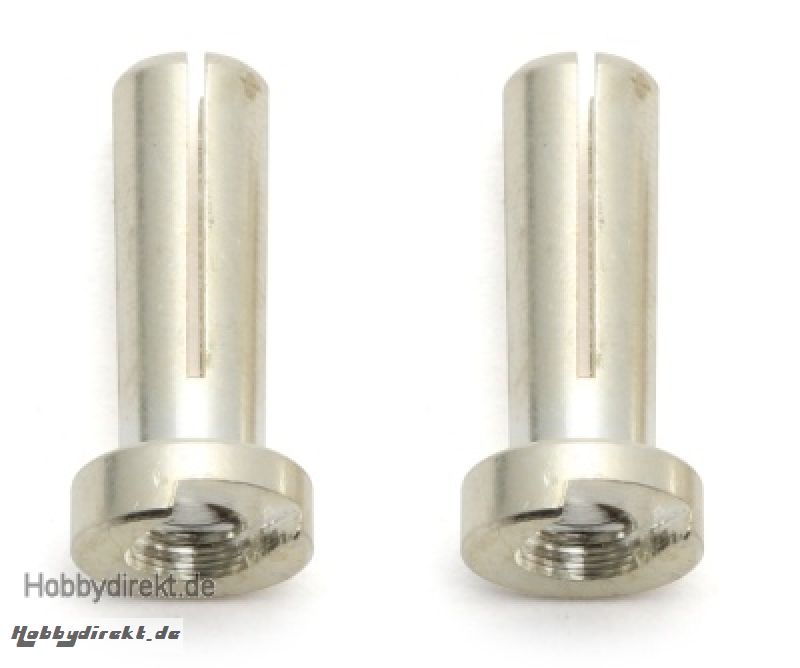 SILBER-Kontakt-Stecker Low-Profile BULLET 4mm (2) Thunder Tiger 030643