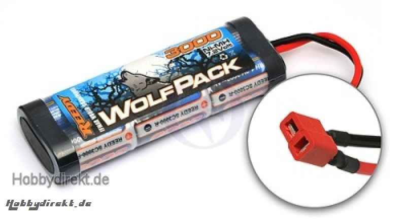 TEAM ASSOCIATED WolfPack 7.2V 3000mAh mit DEANS® Stecker Thunder Tiger 030682