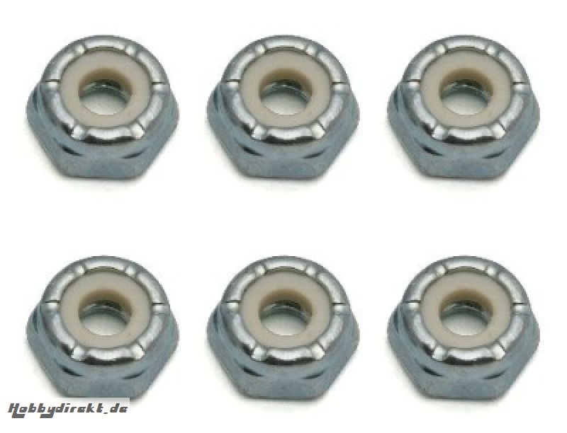 SC10RS Stopp-Muttern 8-32 für 6-Kant-Felgen-System (6) Thunder Tiger 0306953