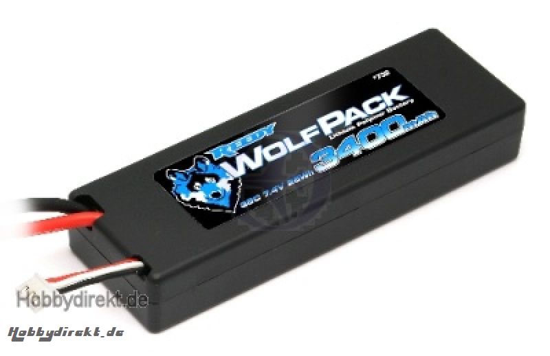 TEAM ASSOCIATED LiPo 7,4V Hardcase 3400mAh 35C WolfPack Thunder