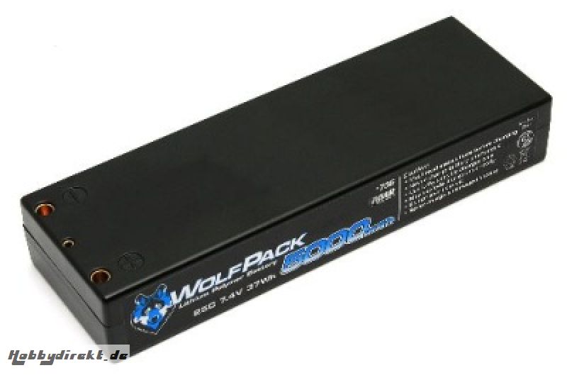 TEAM ASSOCIATED 7,4V LiPo 25C WolfPack 5000mAh Stick-Form Thunder Tiger 030736