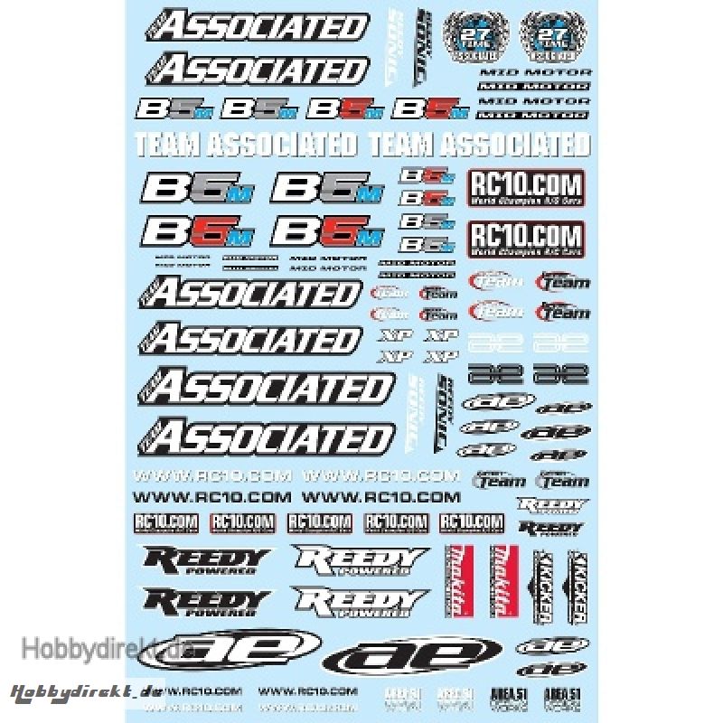 B5M STICKER, Decal Aufkleber-Bogen Thunder Tiger 03091537