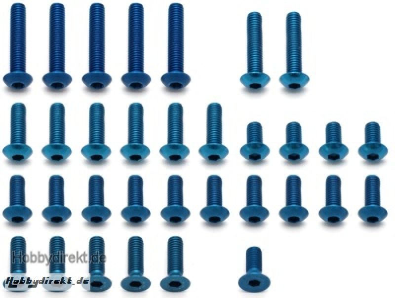 B5 Schrauben-Set Alu, Blau Thunder Tiger 03091543