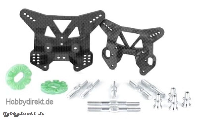 PSM RC8.2 Tuning-Set: Dämpferbrücken, Bremsscheiben Thunder Tiger 032PS01545