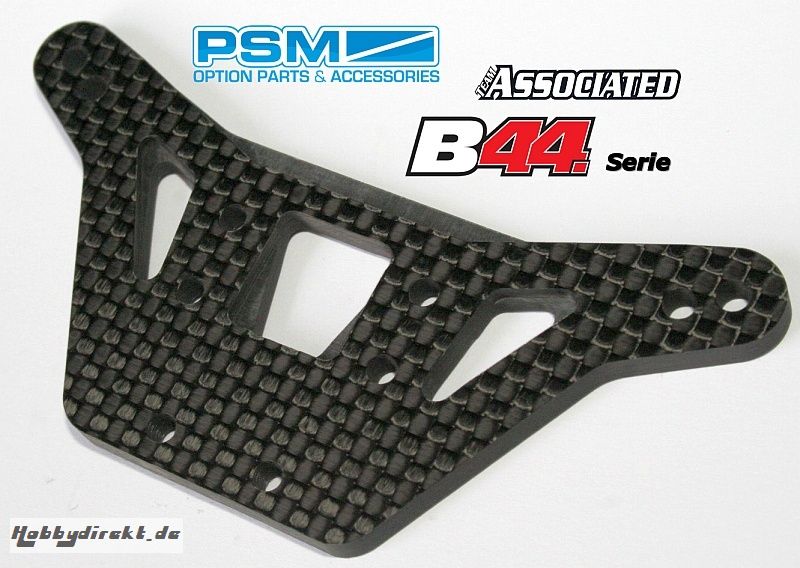 PSM B44.3 Dämpferbrück, Hinten, 4mm Kohlefaser Thunder Tiger 032