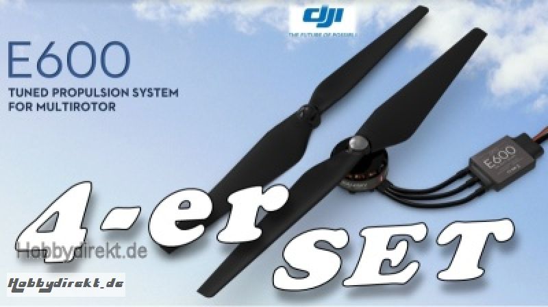 DJI E600 Power-Antriebs-Set 4-Rotor TUNED PROPULSION Thunder Tig