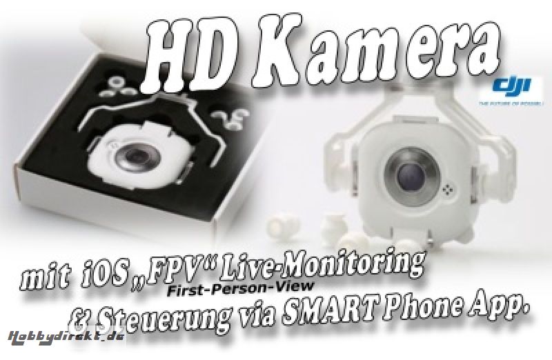 DJI PHANTOM FC40 HD 720pxl Kamera mit iOS FPV Thunder Tiger 036FC40C