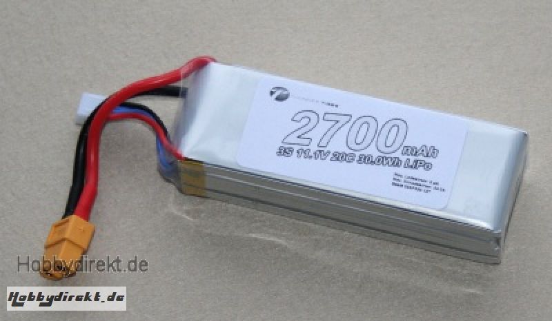 PHANTOM TUNING LiPo 3S 2700mAh 11,1V 20C 30,0Wh Thunder Tiger 036P330-12T