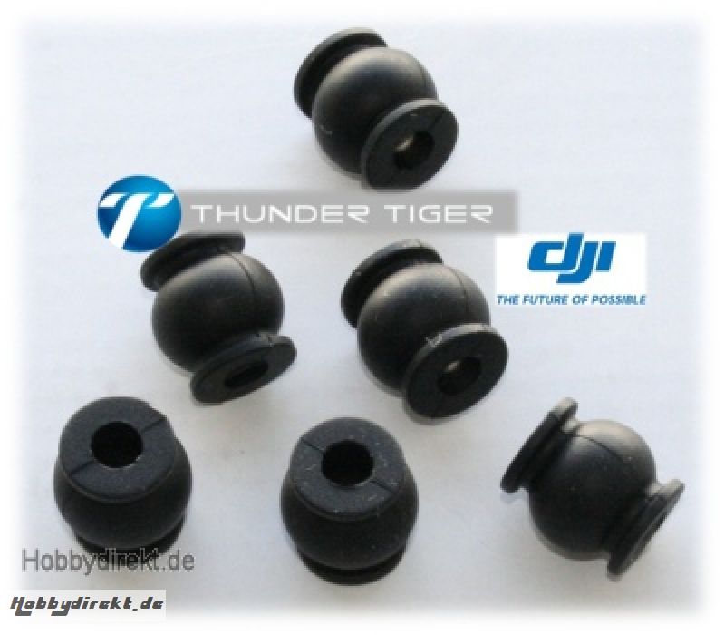 DJI Z15 Vibrations-Dämpfungs-Gummis, SCHWARZ (6) Thunder Tiger 036Z15P7