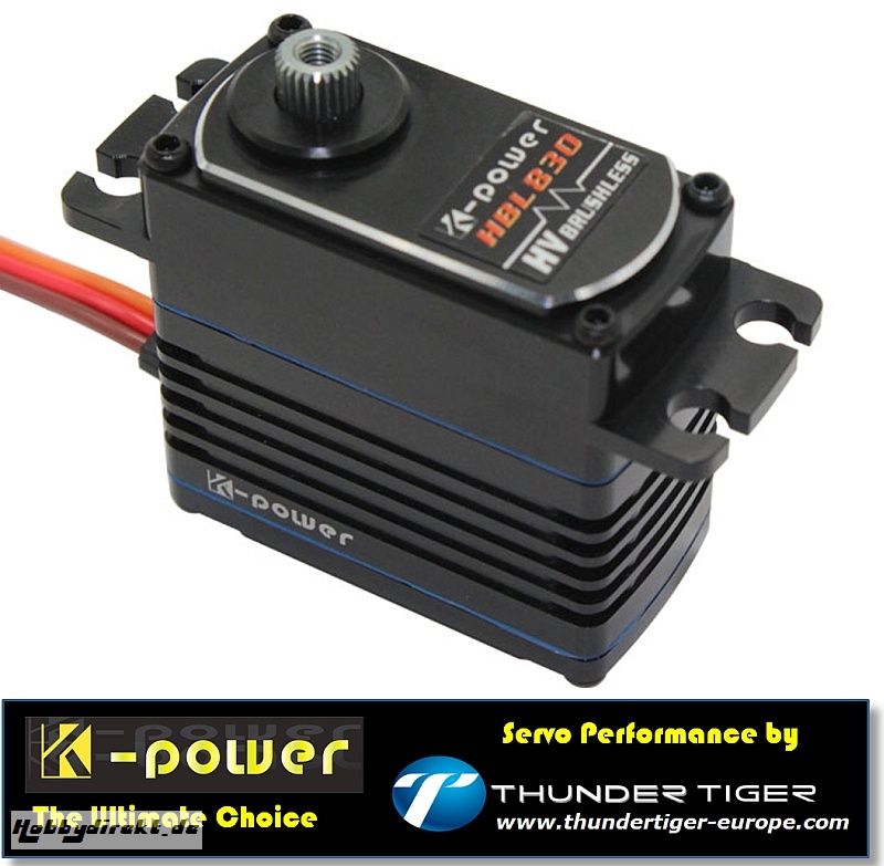 K-POWER by TTE Servo HV Brushless Digital HBL830 Thunder Tiger 042HBL830